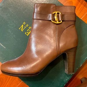 Ralph Lauren Mandy Dark Brown Leather Boots